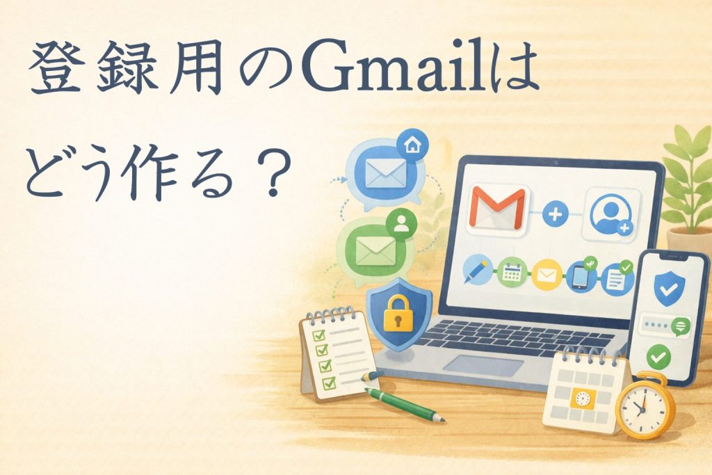 Gmailで使い捨て前提の登録用メールアドレスを作る手順案内！
