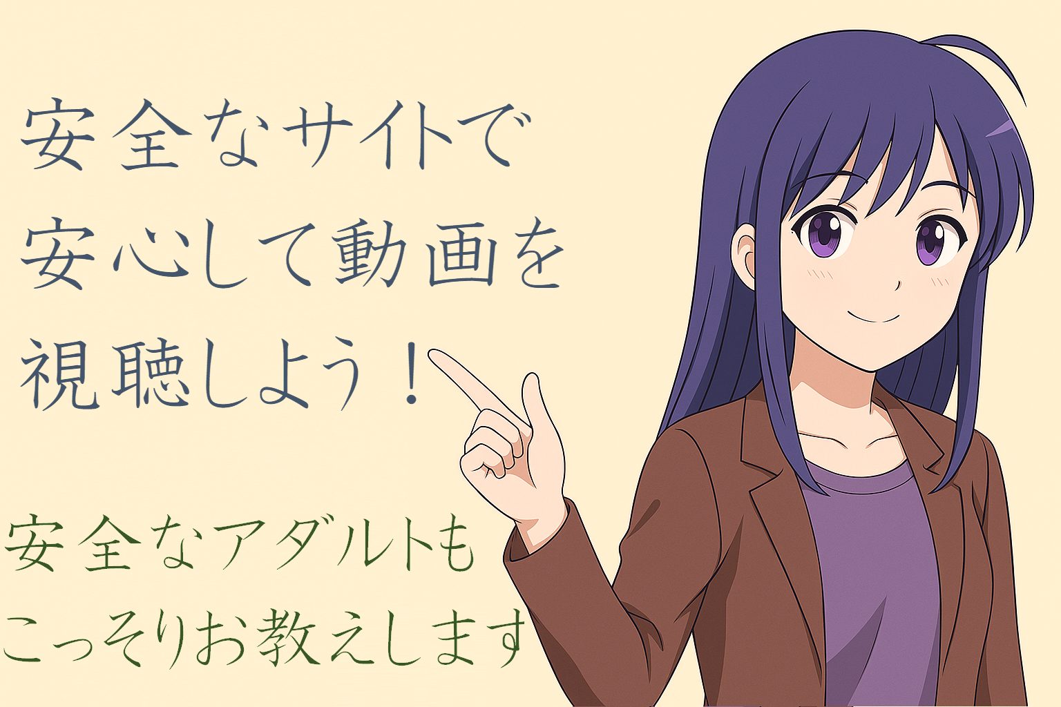 安全なアダルト動画サイトを紹介する記事のトップ画像。安心して無料視聴できる方法をやさしく解説。