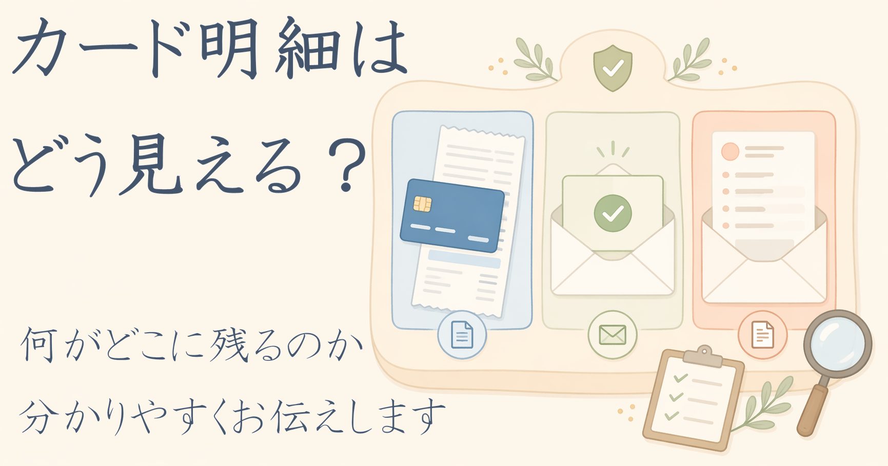 DUGAのカード明細やメールの残り方を確認するアイキャッチ画像｜家族に知られたくない人向けの記事